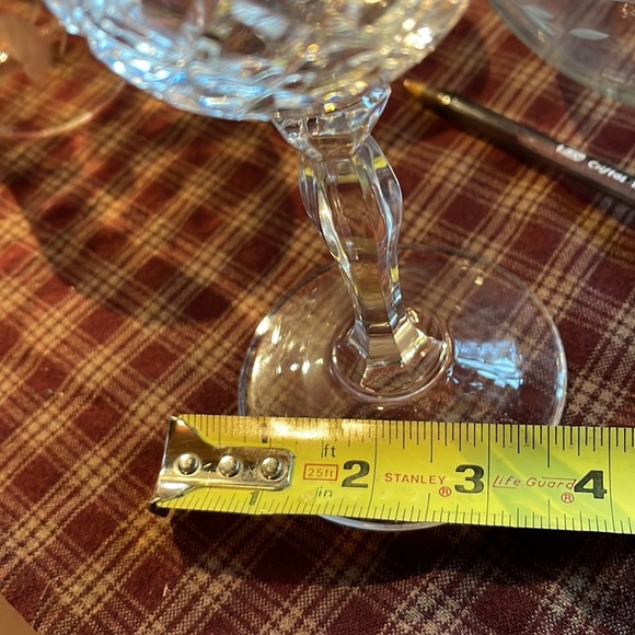 Lead Cut Crystal Water Goblet - Picture 3 of 4